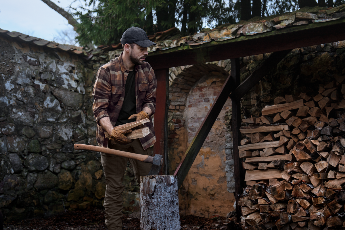 Härkila Asmund Lovačka Košulja - Rust Brown Check
