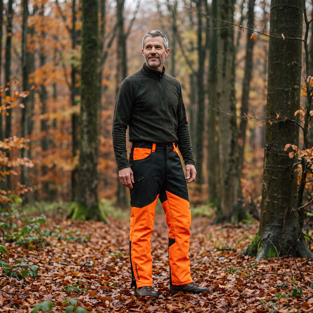Percussion Lovačke Pantalone Predator 1200R - Khaki/Narandžasto
