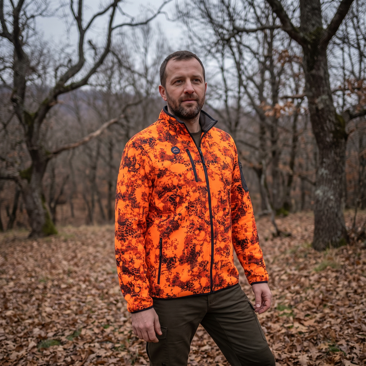 Pro Hunt Lovačka Jakna Drahthaar - lovac u jesenjoj šumi