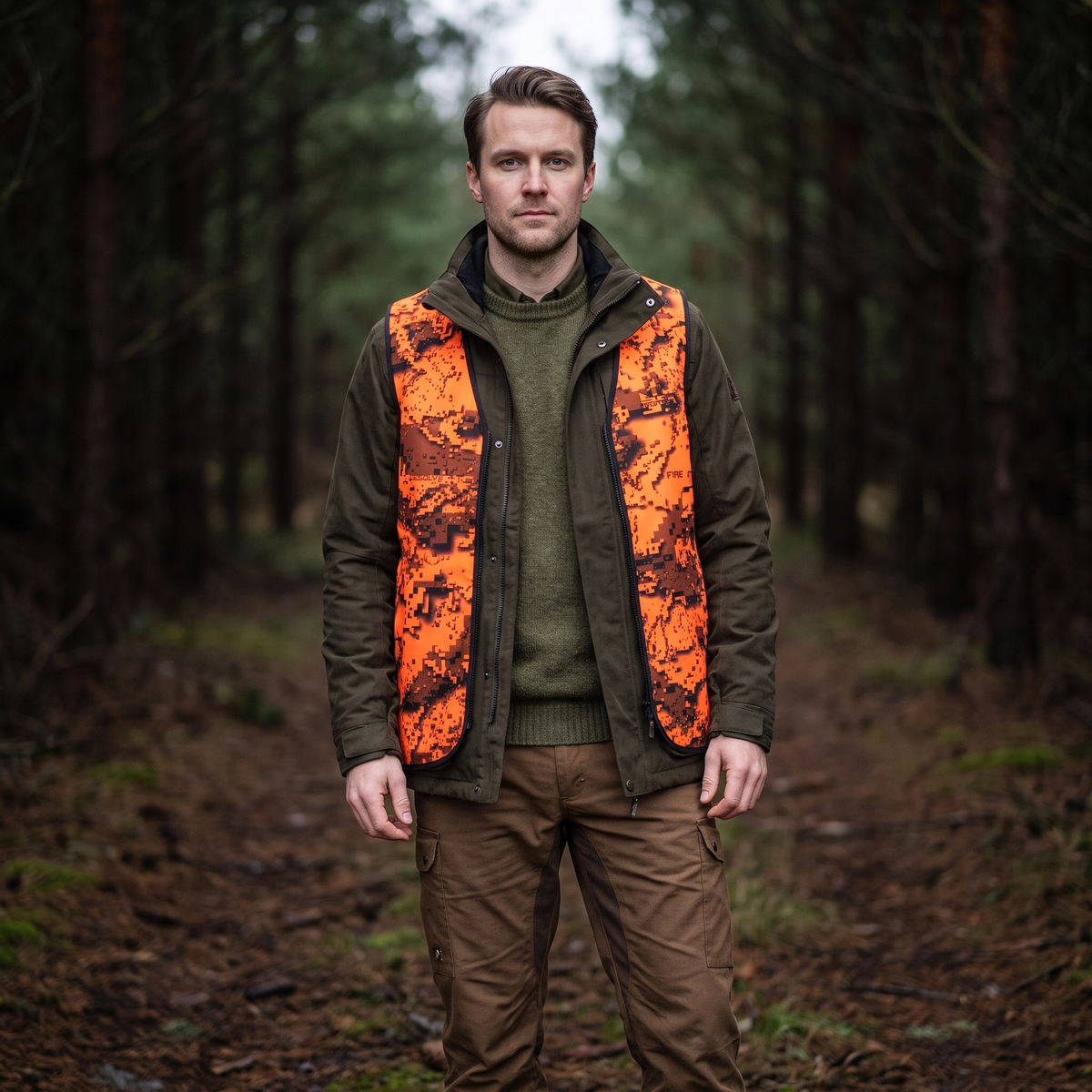 SwedTeam Lovački Prsluk Ridge Hi-Viz u prirodi