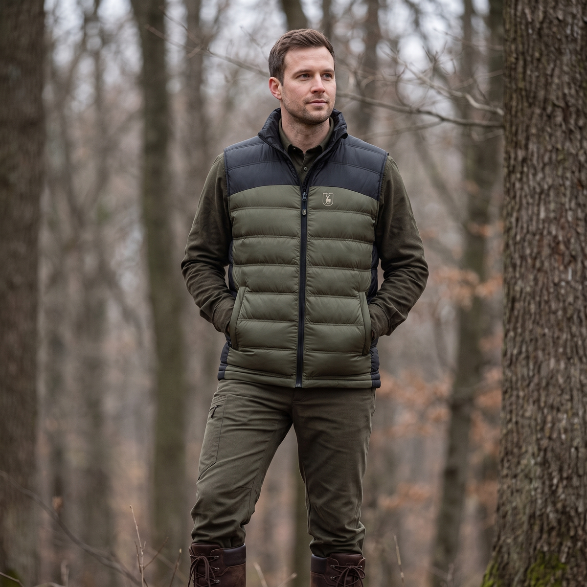 Deerhunter Prsluk Northward Padded u prirodi